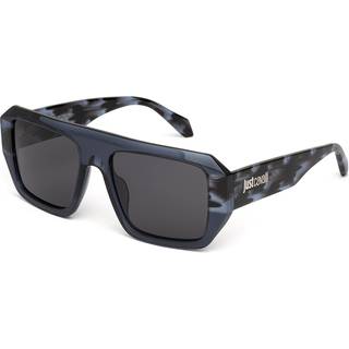 Just Cavalli Unisex SJC101V 0W47 Solbriller Acetat Blå Røg Firkantet Normal - Blå