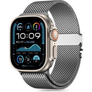 Apple Watch Series Ultra 3/Ultra 2/Ultra/11/10/9/8/7/6/SE 3/SE (2022)/SE Tech-Protect Milan-rem - 49mm/46mm/45mm/44mm - Sølv