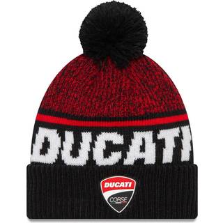 Ducati Motor Logo Sport Black Bobble Knit Beanie Hat newera adult unisex Black newera adult unisex Black newera adult unisex Black newera adult unisex - Osfm