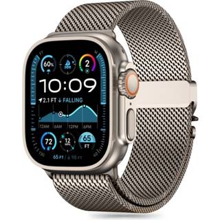 Apple Watch Series Ultra 3/2/Ultra/11/10/9/8/7/6/SE 3/(2022)/SE Tech-Protect Milano-rem - 49mm/46mm/45mm/44mm - Titanium