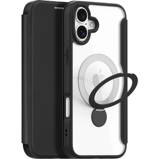 iPhone 16 Dux Ducis Skin X Pro Magnetisk Flip Cover - Sort