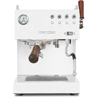 Ascaso Steel Duo Plus White Espressomaskine Inkl. Eureka Libra, Espressokopper & Kaffe