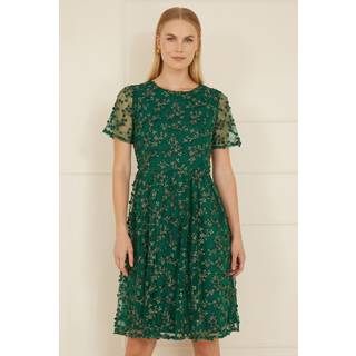 Yumi Broderet Blomster Skater KjoleEU 46 (UK 18)