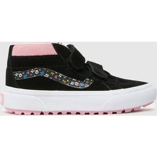 Vans - Kids MTE Sk8-Mid Reissue Hook and Loop Shoes (4-8 years), Black/Pink, Size: 33 - Pink - 33