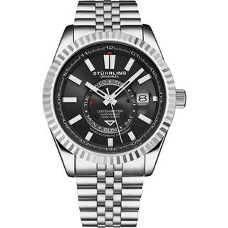Stührling Swiss Movement Datemaster 1020.01 - Herre - 42 mm - Automatisk - Mineralglas