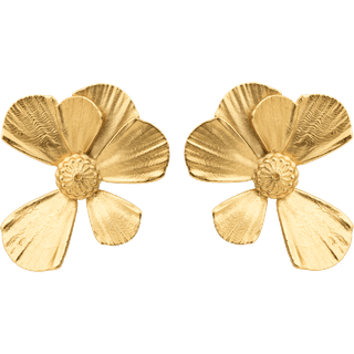 House of Vincent Wildflower Øreringe 18 kt. Forgyldt Sølv VJ190-UEG - Dame - 925 Sterling Silver