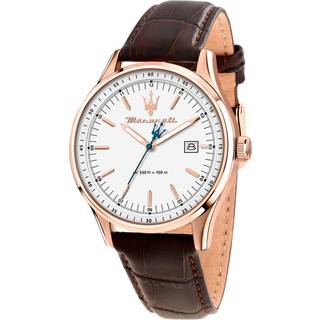 Maserati R8851124002 Sorpasso Brown Leather Strap Watch - W81279