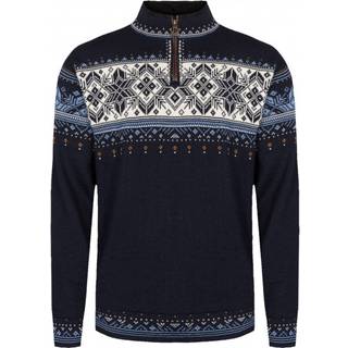 Dale of Norway Men's Blyfjell Knit Sweater Navy/Red/Offwhite/Indigo Blue, XXL
