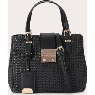 Carvela Carvela Mini Mandy Weave Black Bag