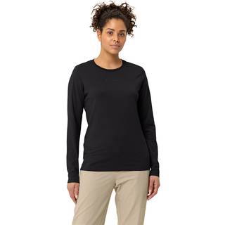 Vaude Women's Logo L/S T-Shirt Longsleeve Damer størrelse 36 farve sort