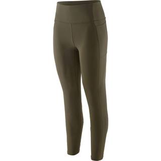 Patagonia Women's Maipo 7/8 Stash Tights Leggings Damer størrelse XXL farve olivengrøn/brun