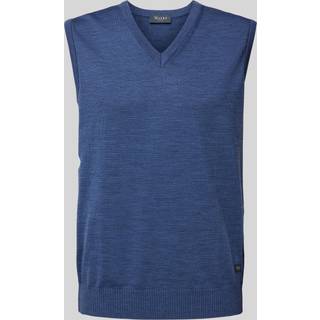 MAERZ Muenchen Herren Pullunder blau unifarben