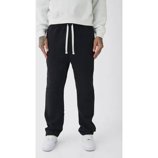 Mens Black Tall Oversized Drop Crotch Joggers