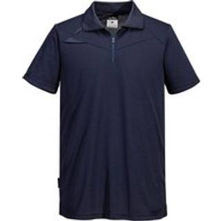 DX4 2-farvet poloshirt K/Æ - Marine (Størrelse: XXXL)
