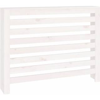 radiatorskjuler 108,5x19x84 cm massivt fyrretræ hvid