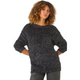 Roman Roman Black Tinsel Detail Knit Jumper