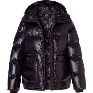 EA7 Herren Daunenjacke schwarz unifarben