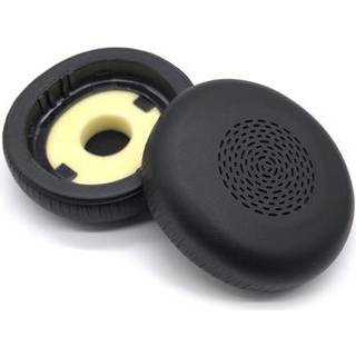 Ørepuder i læderhukommelsesskum til Jabra Evolve2 75-hovedtelefoner - udskiftningspuder - Sort