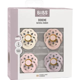 BIBS Boheme Latex Ivory/Blush/Blossom/Dusky Lilac 4 pak - Flere størrelser