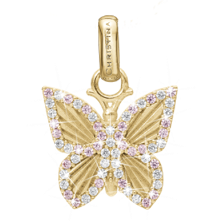 Christina Jewelry Pretty Butterfly vedhæng i forgyldt