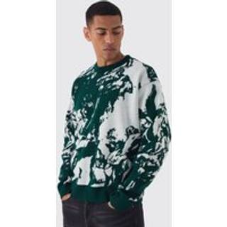 Mens Forest Oversized Boxy Renaissance Graphic Knit Jumper