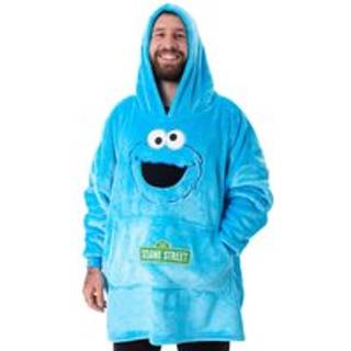 Vanilla Underground Vanilla Underground Blue Unisex Sesame Street Cookie Monster Adult Blanket Hoodie