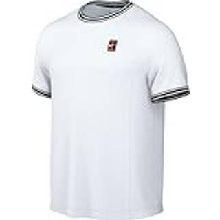 NikeCourt Heritage tennistrøje med korte ærmer til mænd - hvid - L