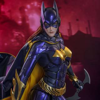 Batman Arkham Knight Videogame Masterpiece Action Figure 1/6 Batgirl (Purple and Gold Version) Exclusive 30 cm