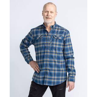 Pinewood Abisko Flannelskjorte 3 d.azur blue 5225