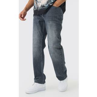 Mens Relaxed Rigid Jean In Mid Grey