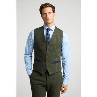 Antique Rogue Antique Rogue Green And Blue Hooper Check Waistcoat