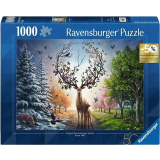 Ravensburger Puzzle The magical deer and the four seasons 1000p