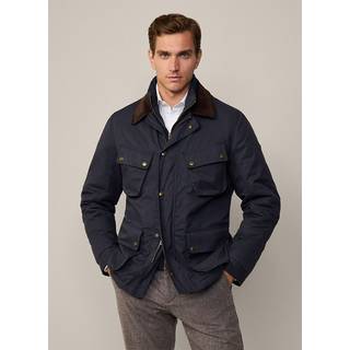 HACKETT Herren Jacke blau uni mit Motiv