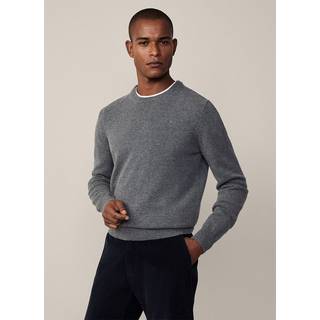 HACKETT Herren Pullover grau unifarben