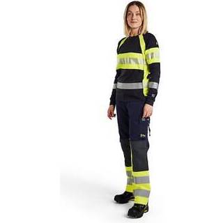 Blåkläder 7181 Dame Multinorm Buks / Dame Multinorm Arbejdsbuks - C36 - Marineblå/High Vis Gul