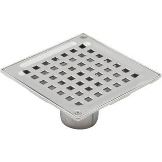 Blücher Square gulvafløb med lodret 50 mm udløb. Beton og fliser. Rustfrit stål
