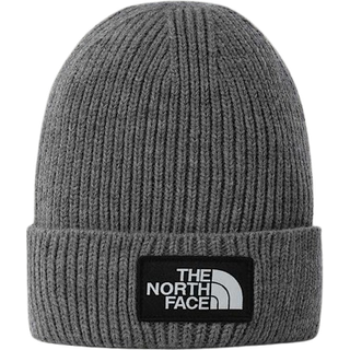 The North Face Logo Beanie Hat Grey