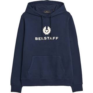 Belstaff Signature Logo Hoodie Navy