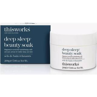 Dette fungerer Deep Sleep Beauty Soak 200G - Luxury Bath Salts With Muscle beroligende mineraler Magnesium og zink med E -vitamin til Brigther Sk