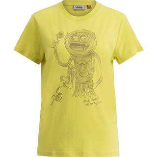Lundhags Women's Järpen Printed T-Shirt Pale Lemon, XS