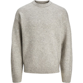 Jack & Jones Ollie Knit Crew Neck Light Grey Melange