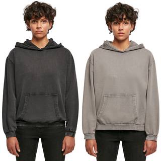 Build Your Brand BY194 Ladies´ Acid Washed Oversize Hoody Black 3XL