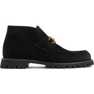Gucci Horsebit suede ankle boots - black - EU 40