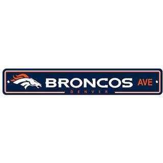 Fremont Die NFL Denver Broncos Team Sign 4 """" X 24 """" Street Sign