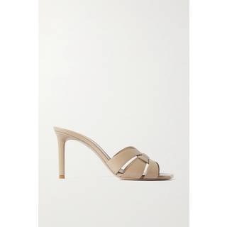 Saint Laurent Tribute 85 leather sandals - beige - EU 36