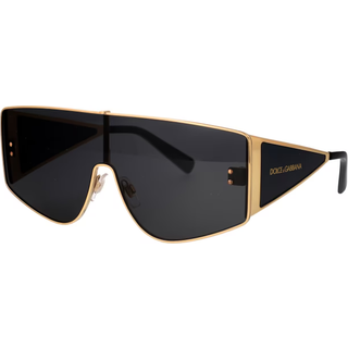 Dolce & Gabbana Mand DG2305 02/87 Solbriller Metal Guld Grå Firkantet Normal