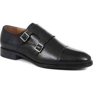 Jones Bootmaker Jones Bootmaker Black Nathaniel Leather Double Monk Shoes - EU 44 (UK 10)