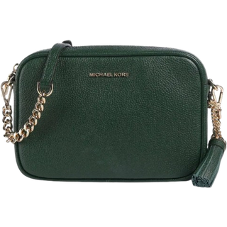 MK Jet Set Medium Pebbled Leather Crossbody Bag - Green - Michael Kors - ONE SIZE