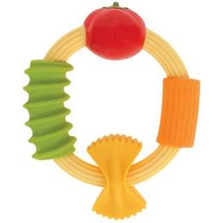 Nuby pastarring teether - mjuk silikon multitexturerad yta lätt grepp tandlättnad för spädbarn 3 månader