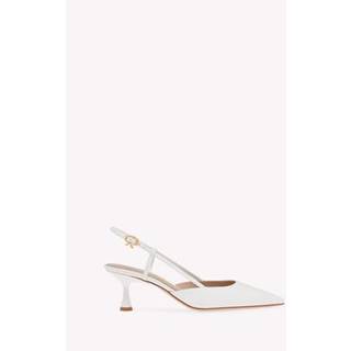 Gianvito Rossi Bridal Ascent 55 leather slingback pumps - white - EU 35
